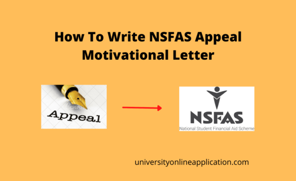how to write an application letter for nsfas