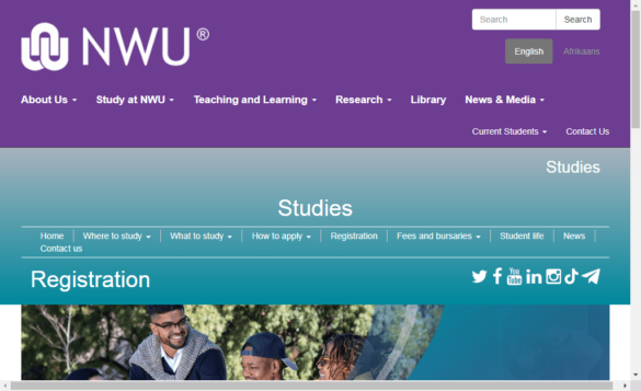 Nwu Registration Requirements