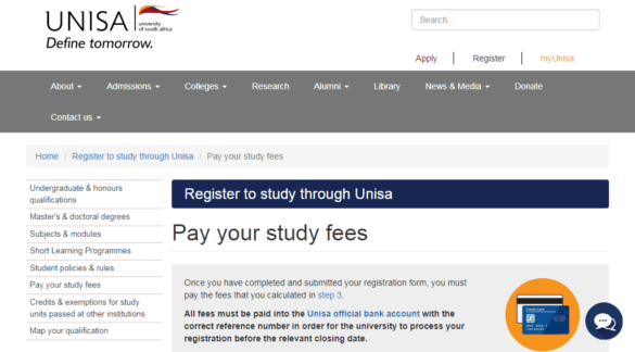 unisa-registration-fees-2022