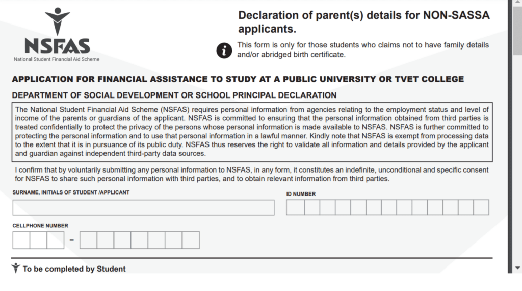 What Is Non SASSA Declaration Form Easy Guide