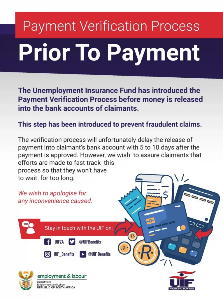 does uif payment verification prevents fraudulent claims