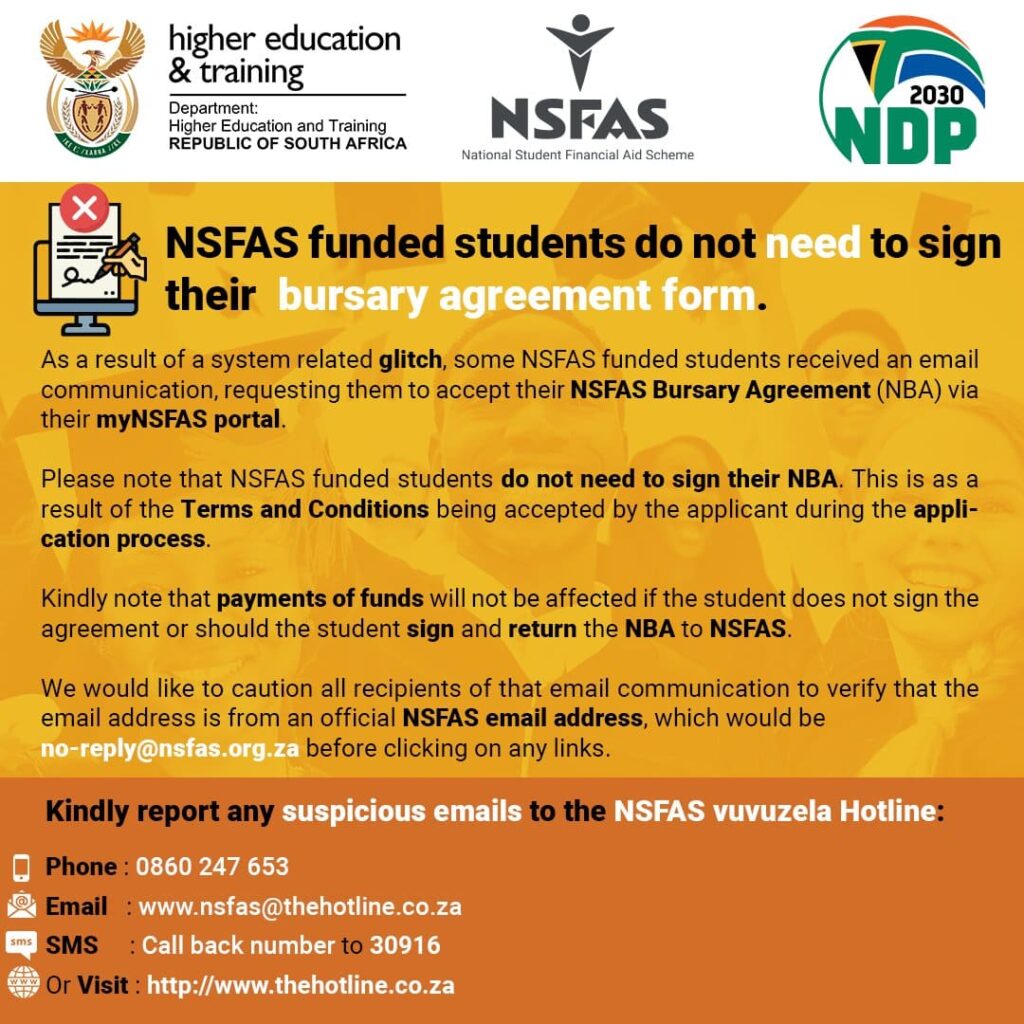 nsfas bursary agreement form