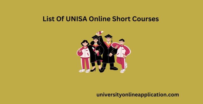 List Of Unisa Online Short Courses 680x350 