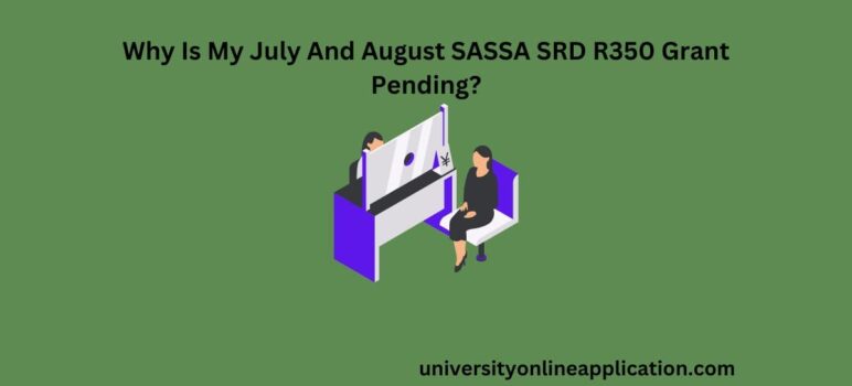 Why Is My July And August SASSA SRD R350 Grant Pending?